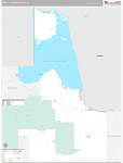 Lake of the Woods Wall Map Premium Style